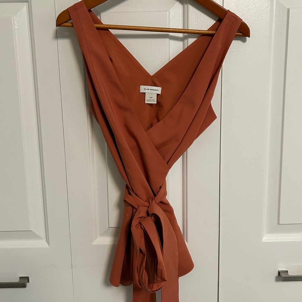 Club Monaco wrap top NWOT